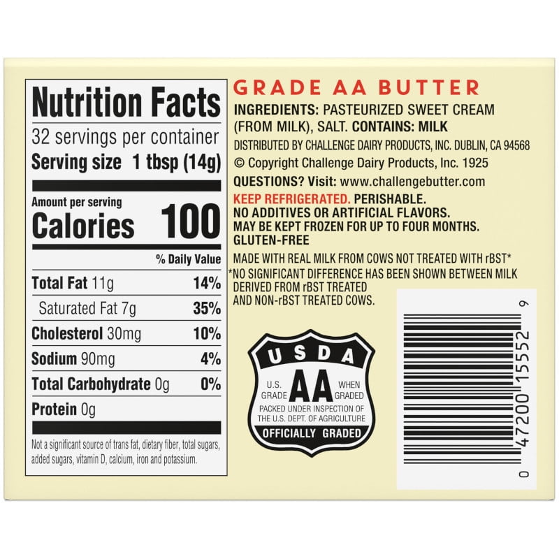 Challenge Salted Butter Cubes, 16 oz, 8 Cubes