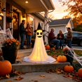 thumbnail image 7 of Halloween Lighted Ghost Porch Decoration 5.4FT - Glowing Yard Ornament with Witch Hat for Indoor Outdoor Party E, 7 of 7