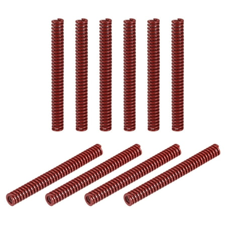 

Die Spring 10 Pack 8mm OD 70mm Long Stamping Medium Load Compression Red