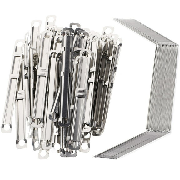 WHAMVOX  150 Pcs Office Supplies Book Clips Metal Binding Ergonomic Binder Fasteners