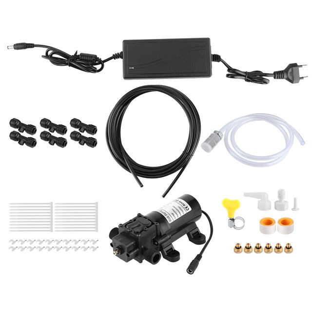 Electric Misting Kit Diaphragm Pump, Garden Spray System, For Outdoor Garden