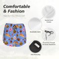 thumbnail image 6 of Lsque Fastfoods Printed Women's Running Shorts with Liner Pockets,Elastic Quick Dry Workout Athletic Gym Yoga Shorts,Womens High Waist Shorts-, 6 of 9