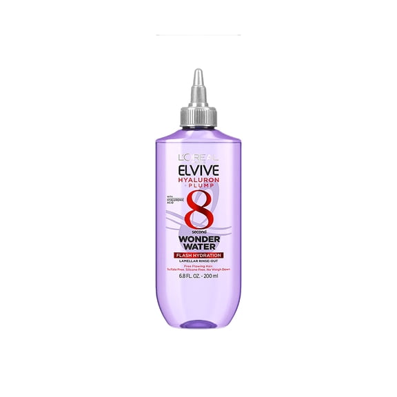 L'Oreal Paris Elvive Hyaluron Plump Wonder Water Hair Rinse - Experience Instant Hydration and Shine - 6.8 fl oz