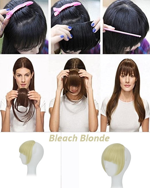 Clip In Fringe Hair Pieces In Human Hair And Synthetic HairWeavon | Clip-in Hair Bangs Fringe Hair Extensions Swept Full Sweeping Side Synthetic Hairpiece Hair Piece Clip In Fringe Hair Pieces In Human Hair And Synthetic HairWeavon | Clip-in Hair Bangs Fringe Hair Extensions Swept Full Sweeping Side Synthetic Hairpiece Hair Piece