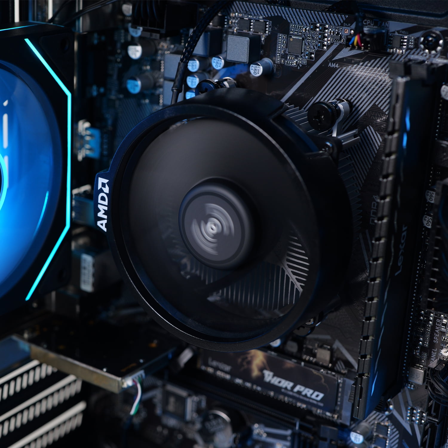 ICEWOLF Gaming Desktop PC AMD Ryzen 7 5700G Radeon Vega Graphics,16GB Ram 1TB SSD,WIFI BT Argb Fans Win 11 Pro