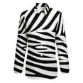 thumbnail image 4 of Zebra Print Black And White Long Sleeve Blouse Woman Streetwear Casual Shirts Summer Oversize Woman Streetwear Clothing Birthday Present, 4 of 7