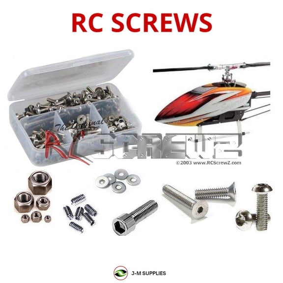 RCScrewZ Stainless Steel Screw Kit alg035 for Align 800e F3C RC Car | SET
