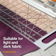 Fiskars Rotary Cutter and Ruler Combo - 24 x 6 Fabric Cutter with Gridlines - Craft Supplies