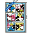 thumbnail image 3 of Hello Kitty and Friends: 21 Core - Group Photos Wall Poster, 22.375" x 34" Framed, 3 of 5