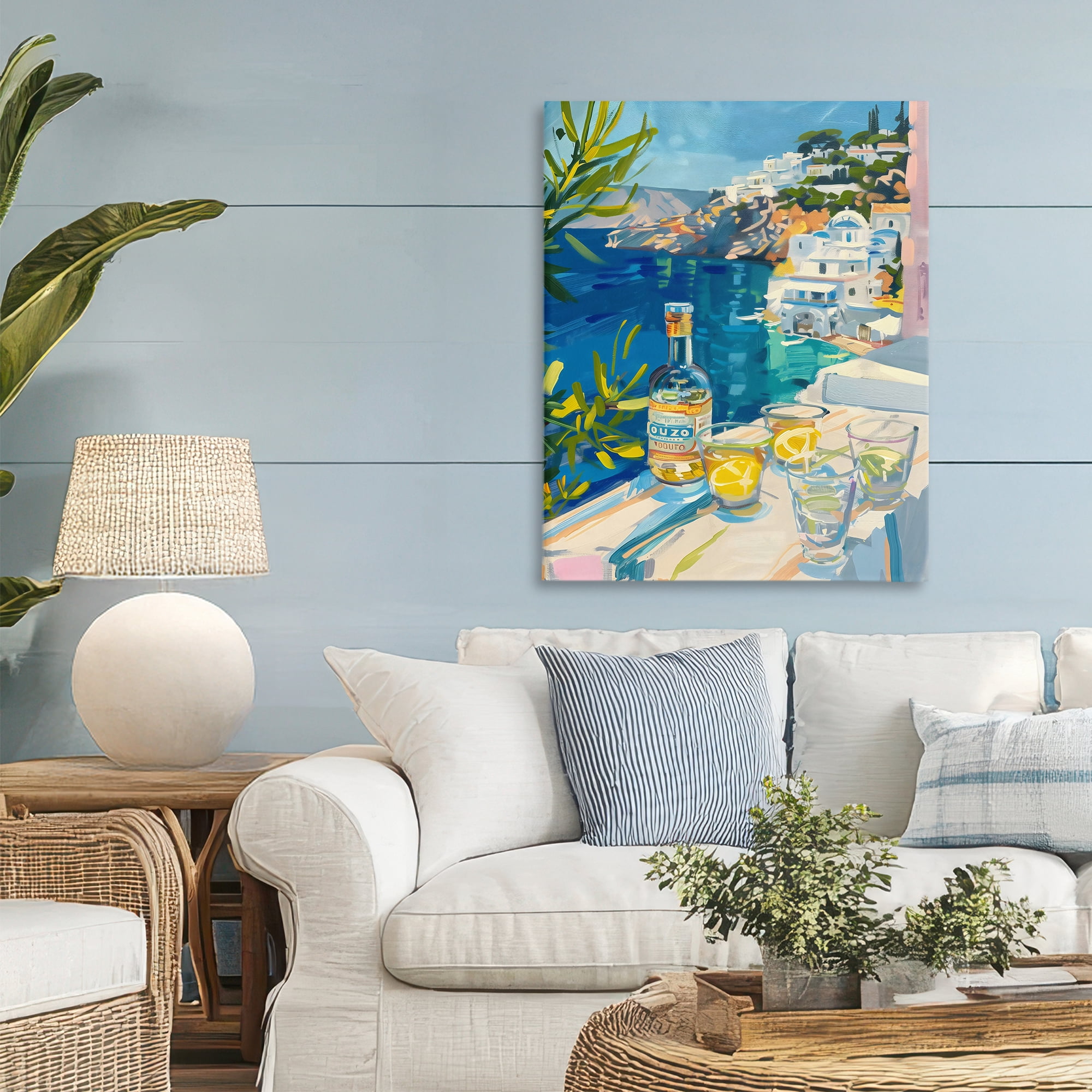 Stupell Industries Drink By The Sea Balcony Canvas Wall Art, design by The Prints Vibe