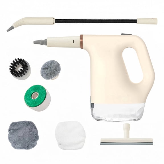 CATUOR Small Handheld Steam Cleaner, Handheld Steam Cleaners for Home, 20-Second Fast Heating High-Pressure Steam Machine, Multi-Purpose Portable Steamer, Off White