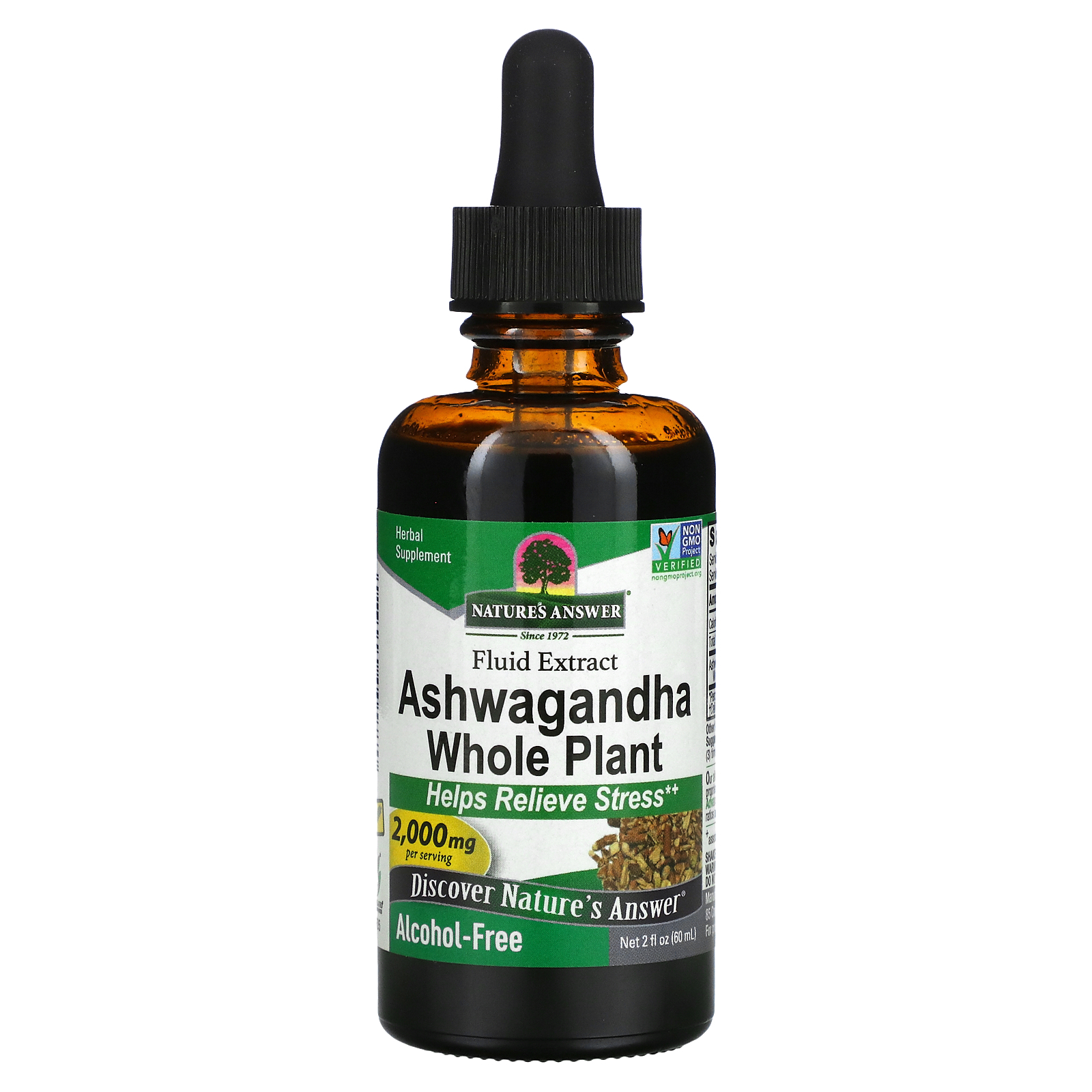 Nature's Answer Ashwagandha Whole Plant, Fluid Extract, AlcoholFree