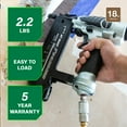 thumbnail image 2 of Metabo HPT NT50AE2 18 Gauge Brad Nailer, Pneumatic, Lightweight for Precision Trim and Furniture, Adjustable Depth, Accepts 5/8" to 2" Nails, 2 of 11