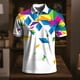 thumbnail image 1 of Ceisia Men's Colorful Geometric Print Polo Shirts, Regular Fit Short Sleeve Turndown Collar Casual Summer Tops Gifts, 1 of 5
