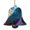 Bell Shape, variant on Raven Wolf Moon Moonlight Art Wooden Christmas Ornament Angel Shape,Xmas Tree Hanging Decoration 6 PCS