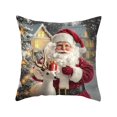 thumbnail image 2 of Christmas Pillow Covers 17.7x17.7 Inches Decorative Pillow Cases With Soft Fabric Hidden Zipper For Home Decor, 2 of 6