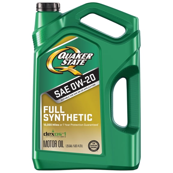 Quaker State Full Synthetic 0W-20 Motor Oil, 5-Quart