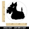 thumbnail image 2 of Delightful Cartoon Scottish Terrier Self-Inking Rubber Stamp Ink Stamper - Brown Ink - Small 3/4 Inch, 2 of 7