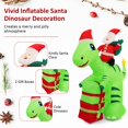 thumbnail image 5 of Costway 8FT Inflatable Christmas Santa Claus Dinosaur LED Lighted Decoration Gift Boxes, 5 of 11