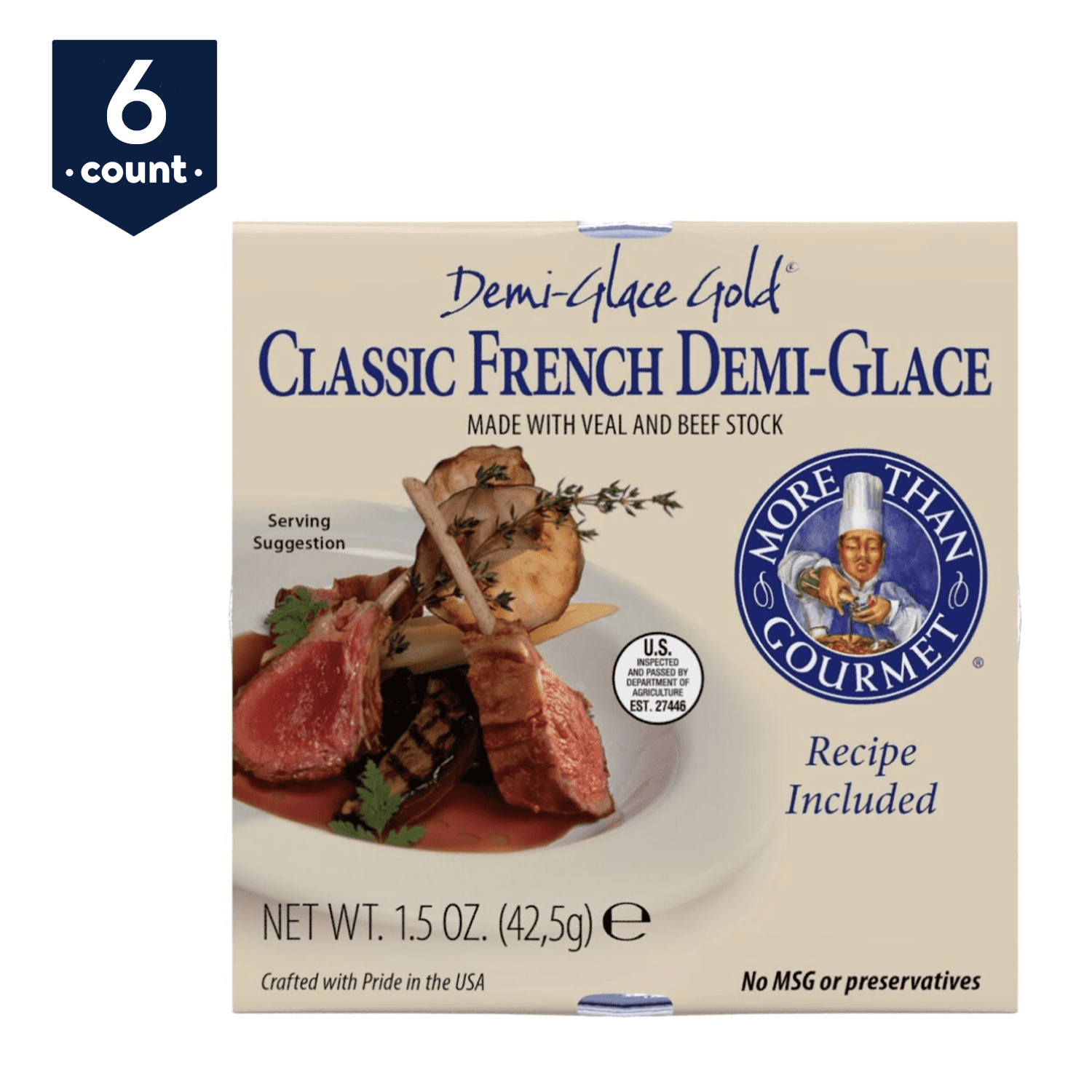 More Than Gourmet Classic French DemiGlace 1.5 oz, 6 Count Walmart