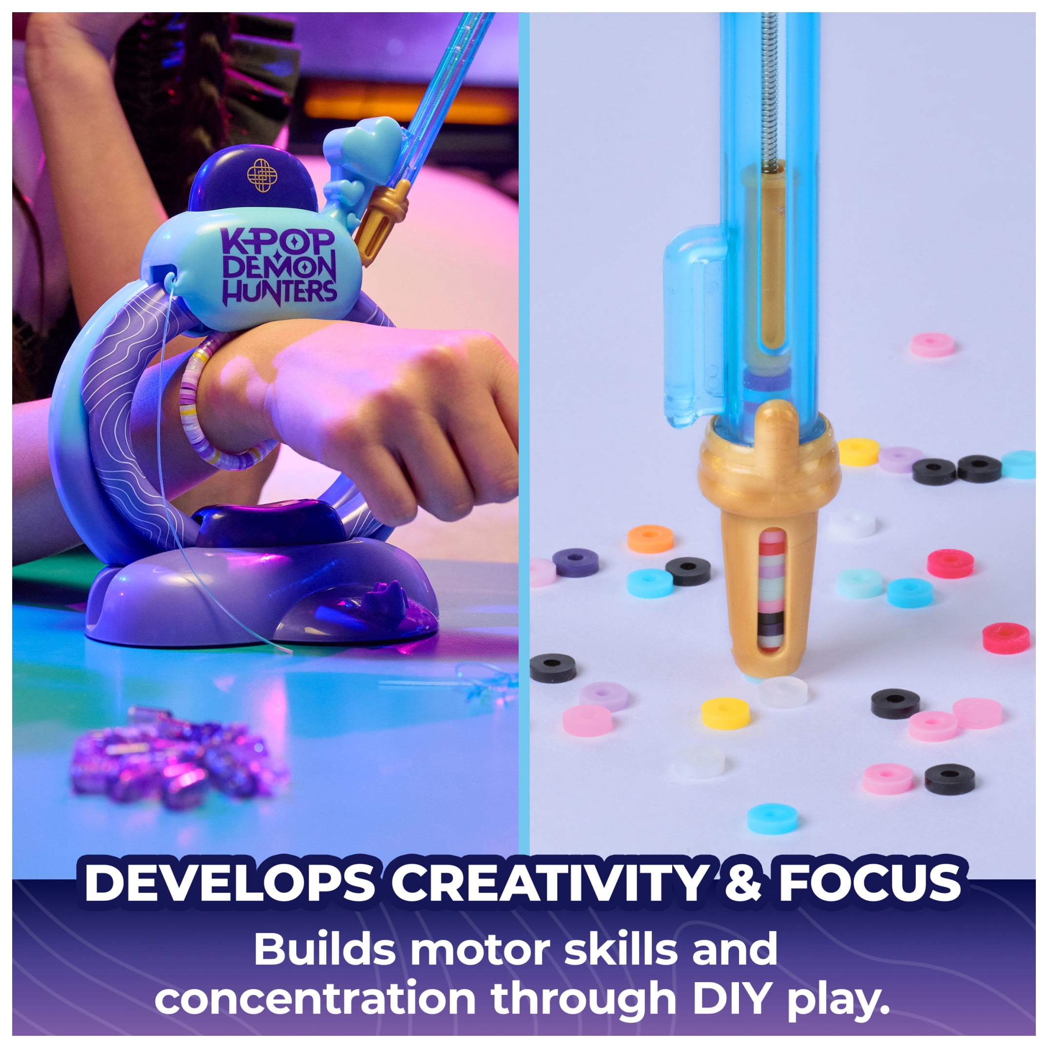 Cool Maker KPop Demon Hunters Bracelet Maker Set for Kids Ages 7+ with 1200 Beads
