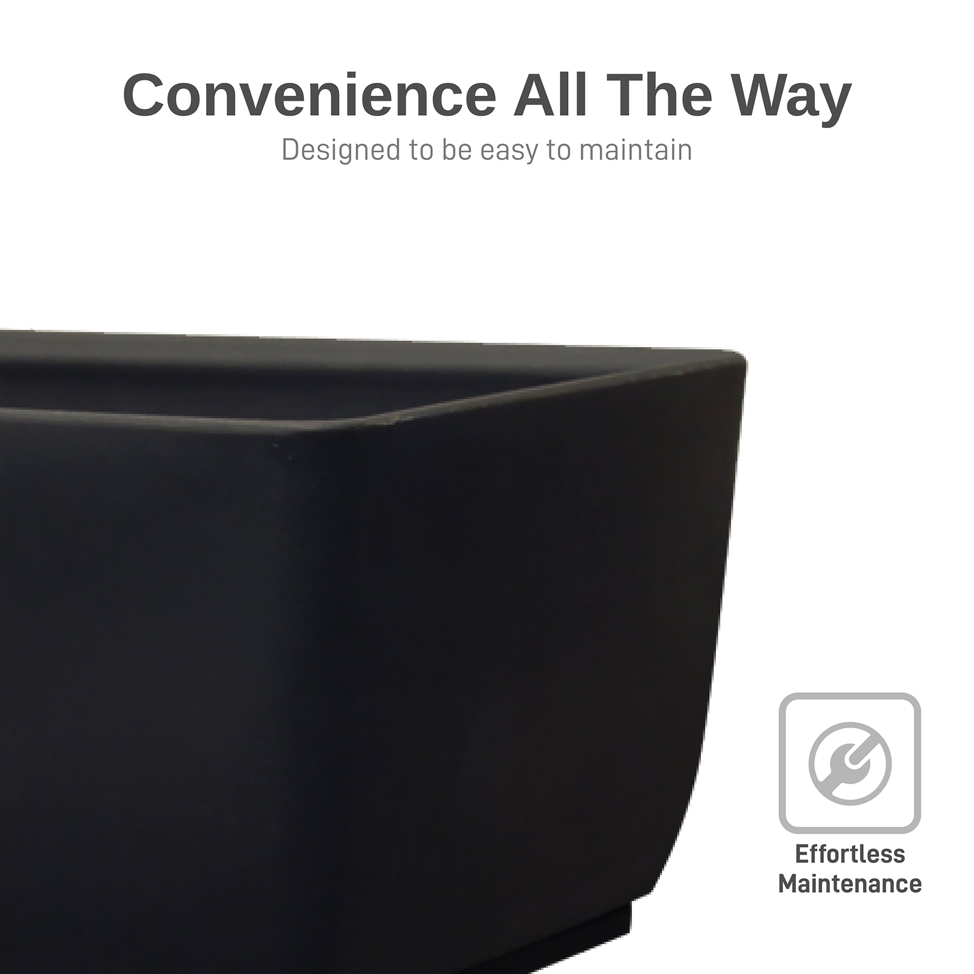 30" x 10" ELEVATED PLANTER W/FRM DSP-BLK
