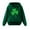 Green, variant on Girls Hoodies Long Sleeved Hooded Letter Leaf Print Mint Green Graphic Fall Sweatshirts 3-4 Years