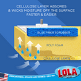 thumbnail image 3 of LOLA Cellulose & Foam SqueezeMatic Butterfly Sponge Mop Refill, 9", 4 Pack, Floor Cleaning, Comparable w/ Quickie TYPE S Sponge Mop Refill, 3 of 6