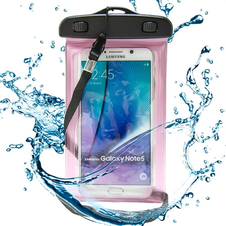 Waterproof Case Smartphone Dry Pouch (Pink) w/ Neck Lanyard ...