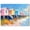 Gallery Wrapped, variant on Maritime Palette Canvas Print Coastal Art by Art Remedy, Gold Frame, 30 x 24