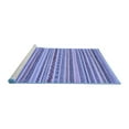 thumbnail image 2 of Ahgly Company Machine Washable Indoor Rectangle Abstract Blue Modern Area Rugs, 8' x 10', 2 of 4