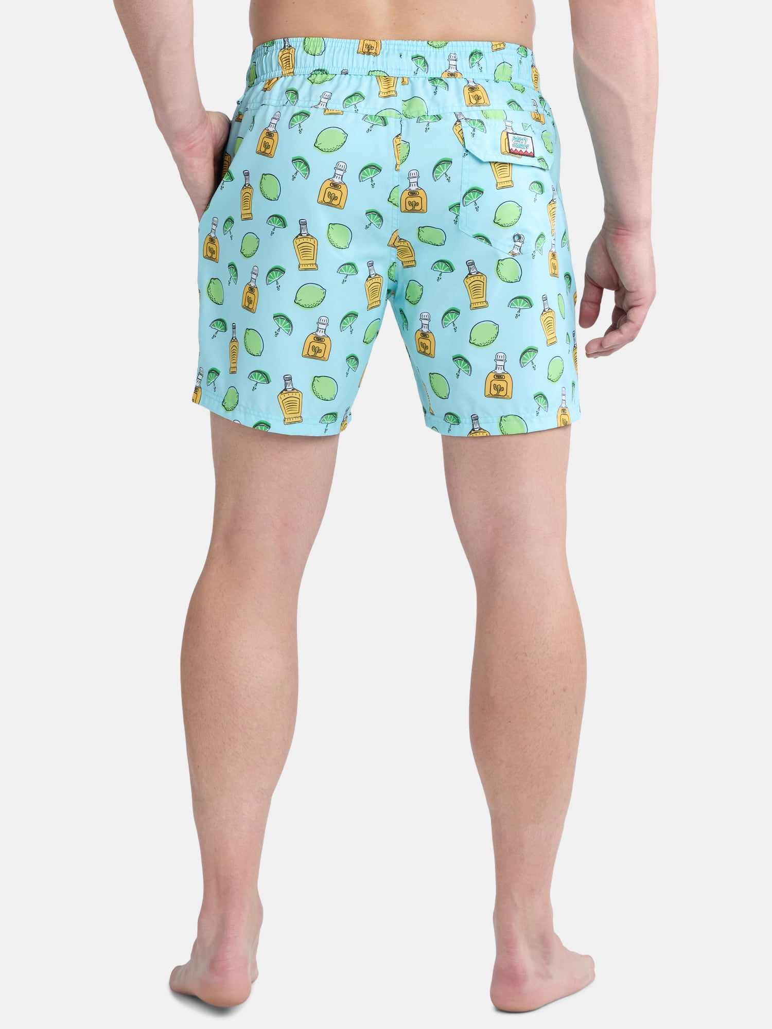 Party Sharks Men's Swim Trunks, 6.5" Inseam (Available in S-XL)