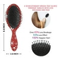 thumbnail image 6 of Red Christmas Snowflake Pattern Hair Brush,Girls Detangling Hair Brush,Glide Through Tangles with Ease for Wet & Dry Hair,8.8"X2.8", 6 of 7