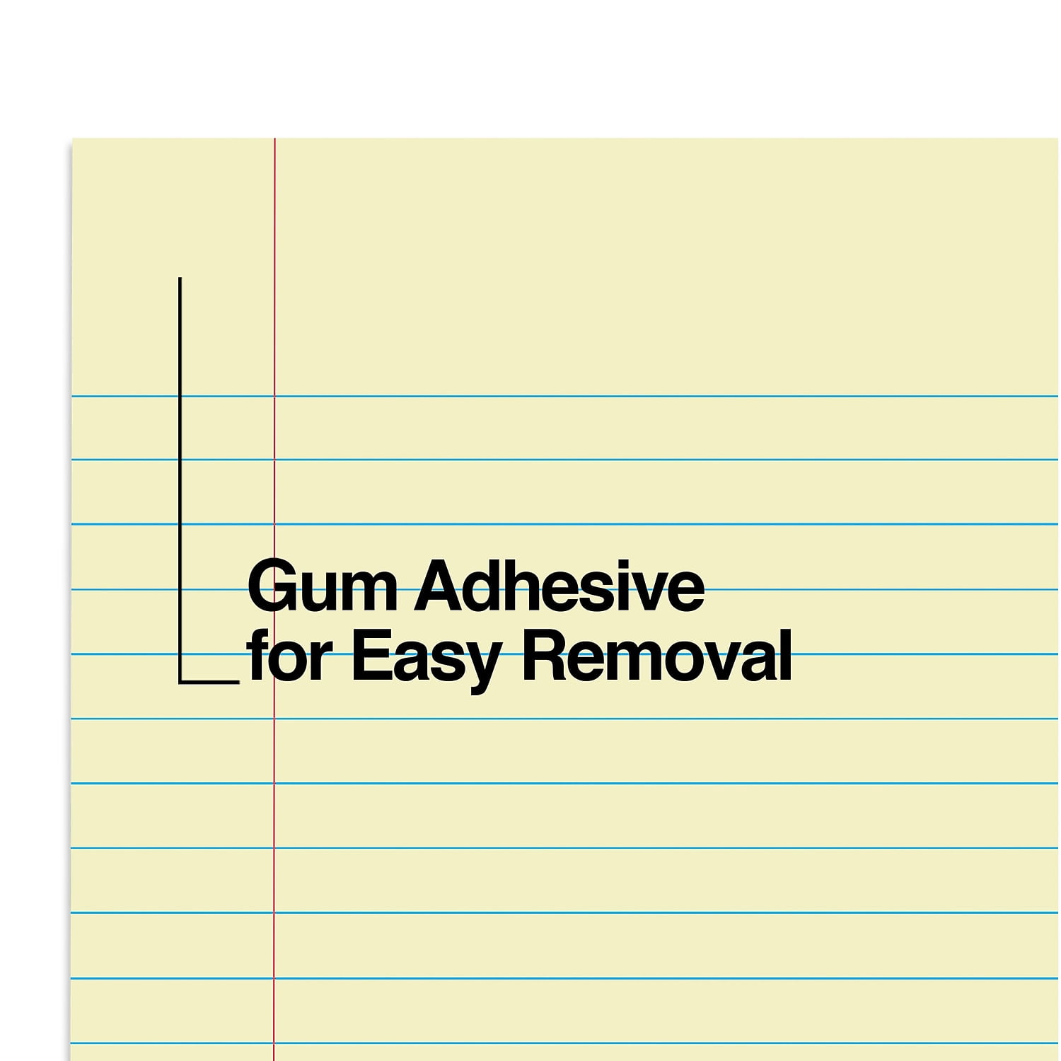 Staples Notepads 5" x 8" Narrow Ruled Canary 50 Sh./Pad 12 Pads/PK TR57293/18601
