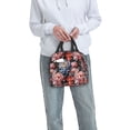 thumbnail image 6 of Honeii Rose Flowers Print Lunch Bag Women, Lunch Box Lunch Bag for Women Adult Men, Small Leakproof Cute Lunch Tote Large Capacity Reusable, 6 of 8