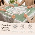 thumbnail image 5 of 55x55 Inch Tablecloth Table Cloth, Green Chinoiserie Mahjong Tablecloth 55x55 Inch Table Covers, Stain Resistance Polyester Table Cover for Kitchen D, 5 of 6