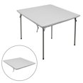 thumbnail image 6 of 35"x 35" Square Fitted Table Cover Washable Polyester Stretchable Table Tablecloth for Outdoor Banquet Dinner Party Holiday Gray, 6 of 8