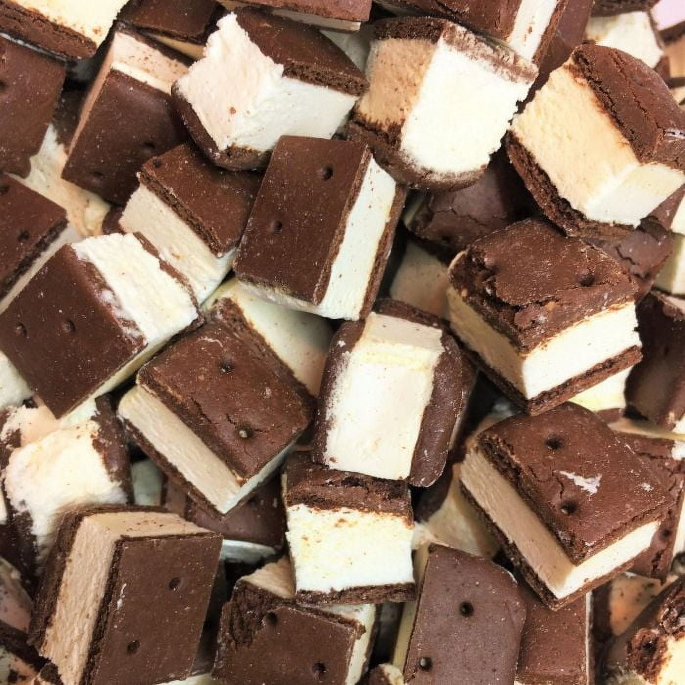 I Love Treats Freeze Dried Ice Cream Sandwiches Bite Size 5 oz Crispy Crunchy Vanilla Ice Cream Chocolate Cookie