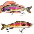 thumbnail image 3 of Fishing Lures 10inch 4 Section Swimbait Bait for Bass Catfish Muskie Trout Lifelike Fish Fishhook, 3 of 9
