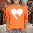 thumbnail image 1 of YUNAFFT Chemise de Festival Garçons & Filles Décontractée Orange Manches Courtes Imprimée Style Ludique Vacances, 1 of 6