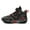 Black Red, variant on Boys Lightweight Basketball Shoes Lace-up Running Shoe Kids School Breathable Mid Top Trainers Sneakers
