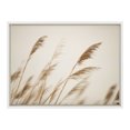 thumbnail image 3 of Kate and Laurel Sylvie Marsh Grass No 8 Framed Canvas Wall Art by Crystal Lynn Collins, 18x24 White, Rustic Grassy Natural Landscape Art for Wall, 3 of 7