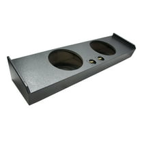 Fits Ford F-150 Crew Cab Truck 09-15 Dual 12" Sub Box Enclosure - Rhino Coated