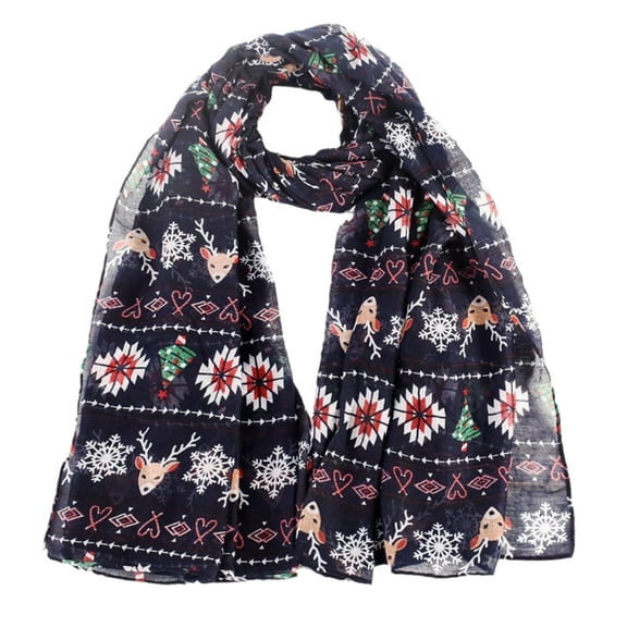 Christmas Scarf Printed Balinese Scarf Voile Scarf Tudung Hijab Fashion Hijab Women Headscarf Voile Scarf Shawl
