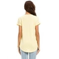 thumbnail image 2 of Uhndy Women's Short-Sleeved Solid Color Zipper Shirt-LQ, 2 of 2