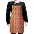 thumbnail image 1 of Abstract Kids Apron, Grunge Pattern with Rounds and Strokes, Boys Girls Apron Bib with Adjustable Ties for Cooking Baking Painting, Multicolor, by Ambesonne, 1 of 2