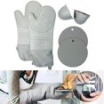 thumbnail image 4 of Guantes Para Horno De Resistentes Al Calor Guantes Gris Sunnimix guantes de horno para hornear, 4 of 8