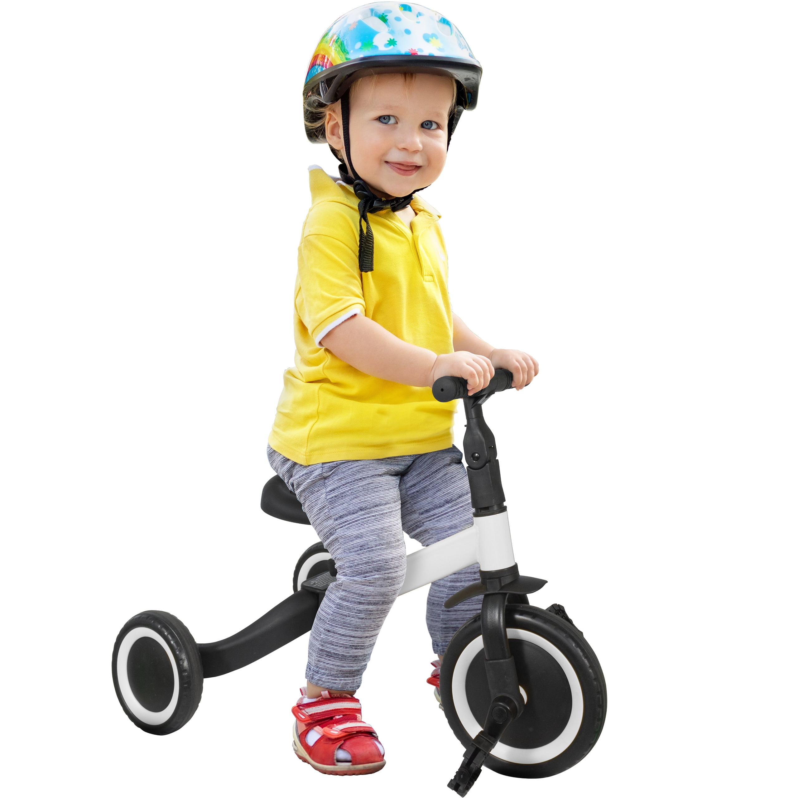 5 In 1 Baby Tricycle Stroller Balance Bike Kids Folding Bike Training Bicycle 