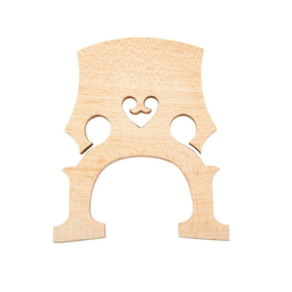 STYU 3/4 Maple Bridge,  1pc Replacement Part 3/4 Maple Bridge for Double Bass Contrabass Upright Bass