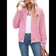 thumbnail image 1 of Chaqueta Informal de Mujer con Cuello Alto y Cremallera, Ideal para Otoño. Conjuntos con Bolsillos. Rosa L, 1 of 10